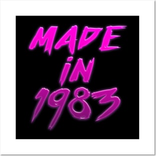Made In 1983 //// Retro Birthday Design Posters and Art